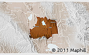 Physical 3D Map of GILGIL, lighten