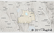 Shaded Relief 3D Map of GILGIL, semi-desaturated