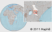 Gray Location Map of GILGIL, highlighted parent region, highlighted grandparent region, within the entire country, hill shading