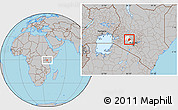 Gray Location Map of GILGIL, highlighted parent region