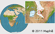 Satellite Location Map of GILGIL, highlighted grandparent region