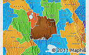 Physical Map of GILGIL, political outside
