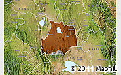 Physical Map of GILGIL, satellite outside