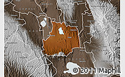 Physical Map of GILGIL, semi-desaturated