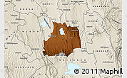 Physical Map of GILGIL, shaded relief outside