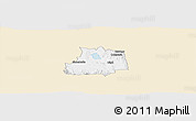 Classic Style Panoramic Map of GILGIL, single color outside