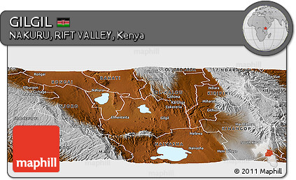 Physical Panoramic Map of GILGIL