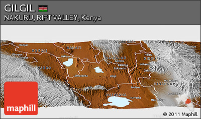 Physical Panoramic Map of GILGIL