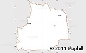 Classic Style Simple Map of GILGIL, cropped outside