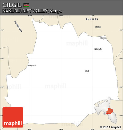 Classic Style Simple Map of GILGIL