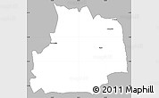 Gray Simple Map of GILGIL, single color outside
