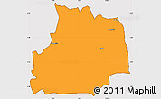 Political Simple Map of GILGIL, cropped outside
