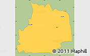 Savanna Style Simple Map of GILGIL, single color outside