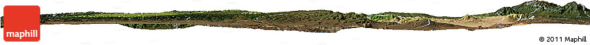 Satellite Horizon Map of NAKURU, darken