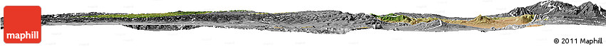 Satellite Horizon Map of NAKURU, desaturated
