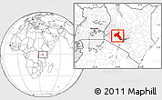 Blank Location Map of NAKURU