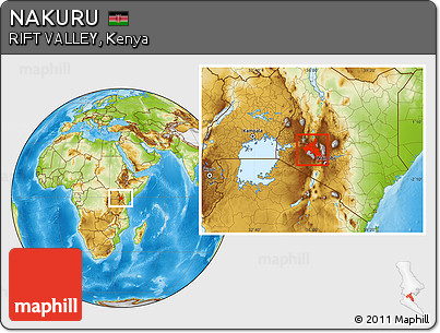 Physical Location Map of NAKURU