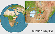 Satellite Location Map of NAKURU