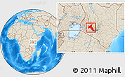 Shaded Relief Location Map of NAKURU