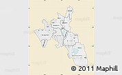 Classic Style Map of NAKURU, single color outside