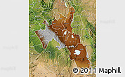 Physical Map of NAKURU, satellite outside