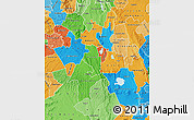 Political Map of NAKURU, political shades outside