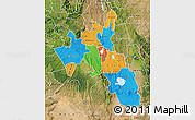 Political Map of NAKURU, satellite outside