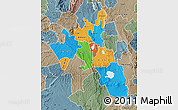 Political Map of NAKURU, semi-desaturated