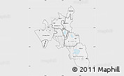 Silver Style Map of NAKURU, single color outside