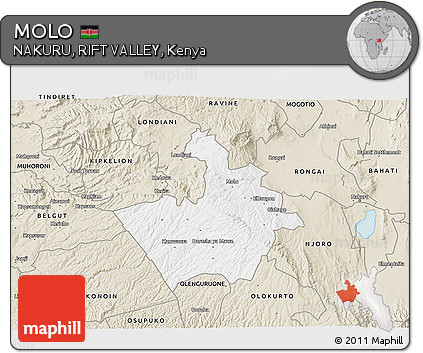 Classic Style 3D Map of MOLO