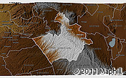 Physical 3D Map of MOLO, darken