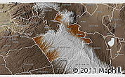 Physical 3D Map of MOLO, semi-desaturated