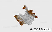 Physical 3D Map of MOLO, single color outside