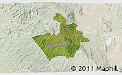 Satellite 3D Map of MOLO, lighten