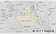 Shaded Relief 3D Map of MOLO, desaturated