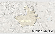 Shaded Relief 3D Map of MOLO, lighten