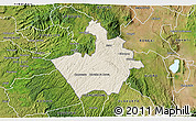 Shaded Relief 3D Map of MOLO, satellite outside