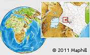 Physical Location Map of MOLO, highlighted country, highlighted parent region