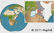 Satellite Location Map of MOLO, highlighted country, highlighted grandparent region