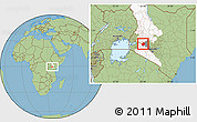 Savanna Style Location Map of MOLO, highlighted parent region, highlighted grandparent region