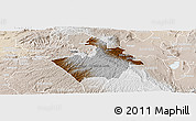 Physical Panoramic Map of MOLO, lighten