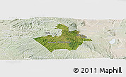 Satellite Panoramic Map of MOLO, lighten
