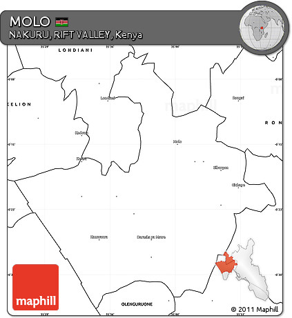 Blank Simple Map of MOLO