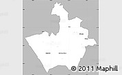Gray Simple Map of MOLO, single color outside