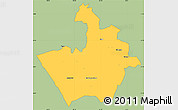 Savanna Style Simple Map of MOLO, single color outside