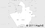 Silver Style Simple Map of MOLO