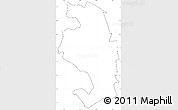 Blank Simple Map of NJORO, cropped outside, no labels
