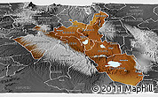 Physical Panoramic Map of NAKURU, desaturated