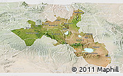 Satellite Panoramic Map of NAKURU, lighten