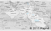 Silver Style Panoramic Map of NAKURU